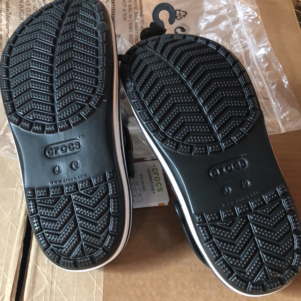 New Crocs Kids’ Bayaband Clog Classic Black - Picture 16 of 16